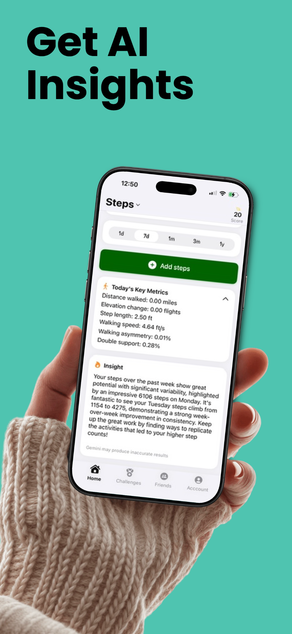 Join challenges and add friends in Lume